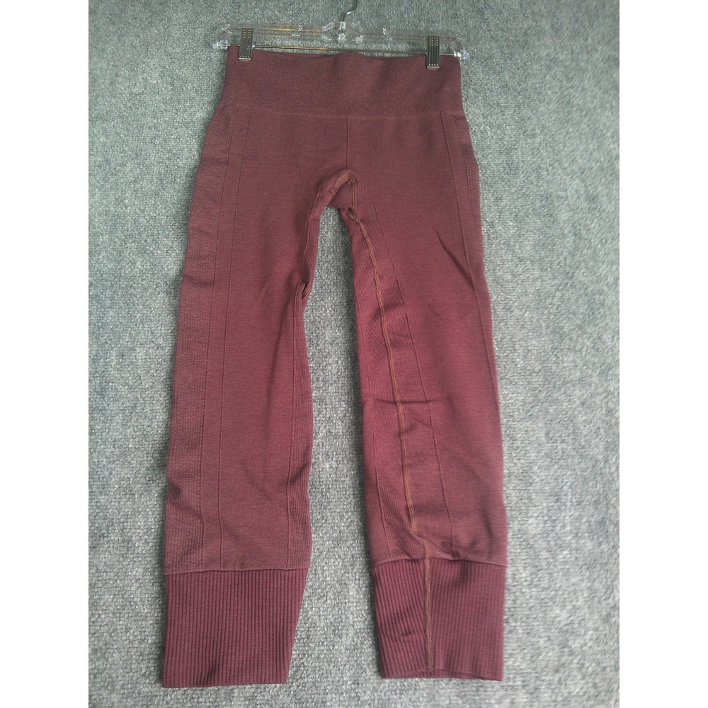 Lululemon Ebb to Street Tight Plum Seamless Ribbed Yoga Leggings